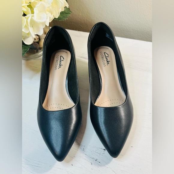 Clark’s Collection Teresa Step Leather Upper, Color Black, Size 5.5 - Picture 1 of 9